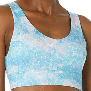 Juicy Couture Aurora Print Pastel Twist Back Sports Bra Sz 2X